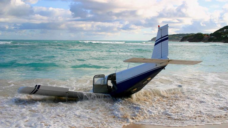 Heroic Pilot Guides Crippled Plane Over Crowded Beach To Safe Water Landing